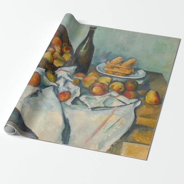 Paul Cezanne - The Basket of Apples Wrapping Paper (Unrolled)