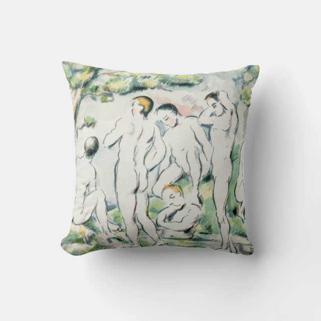 Paul Cezanne | The Bathers, Small plate Cushion (Front)