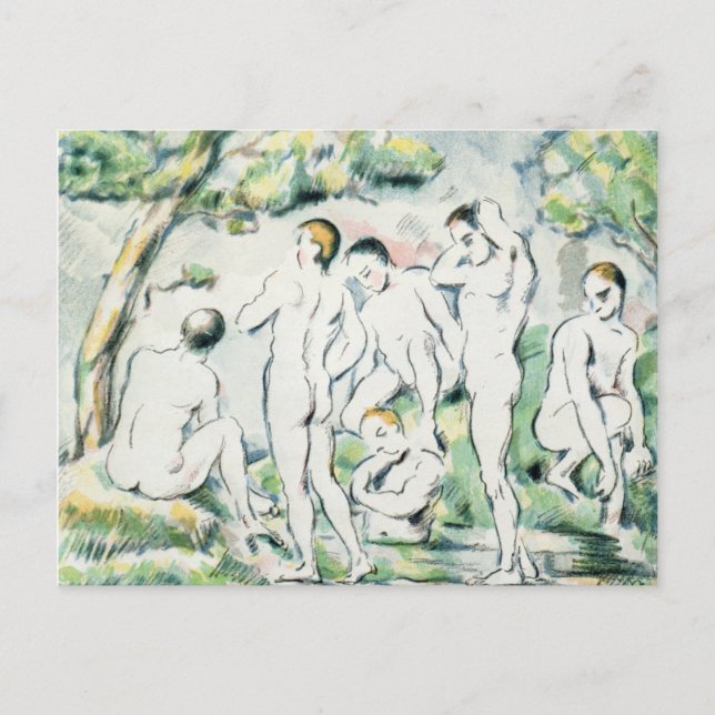Paul Cezanne | The Bathers, Small plate Postcard (Front)