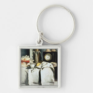 Paul Cezanne The Black Marble Clock, c.1870 Key Ring