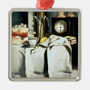 Paul Cezanne The Black Marble Clock, c.1870 Metal Tree Decoration