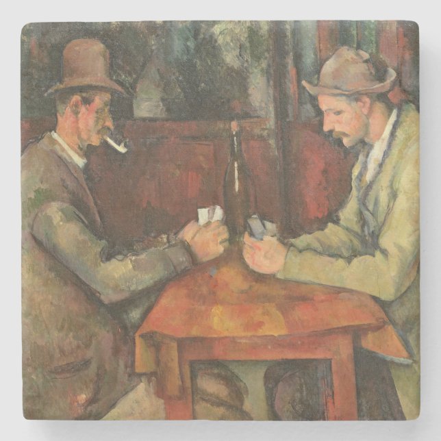 Paul Cezanne | The Card Players, 1893-96 2 Stone Coaster (Front)