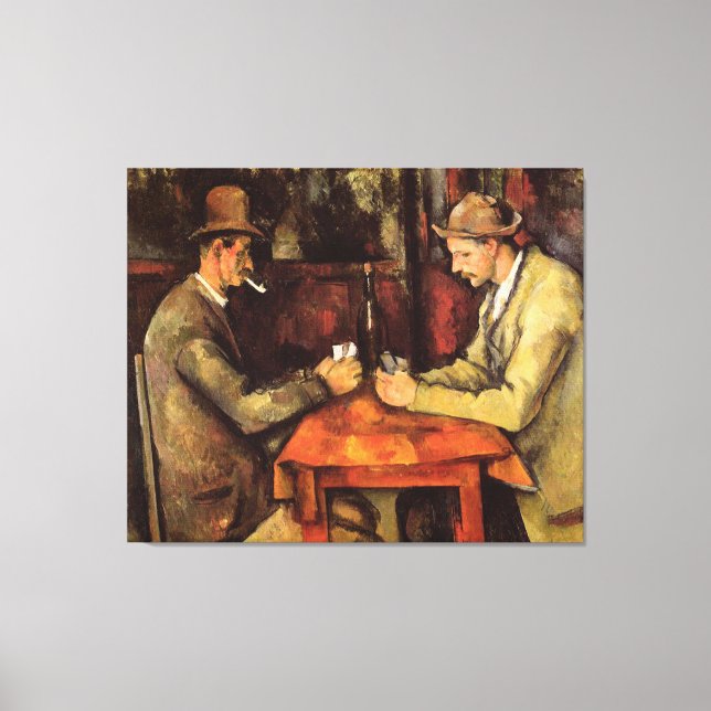 PAUL CEZANNE - The card players 1894 Canvas Print (Front)