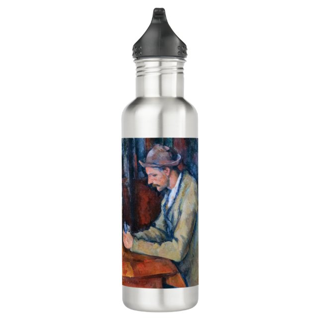 Paul Cezanne - The Card Players 710 Ml Water Bottle (Right)