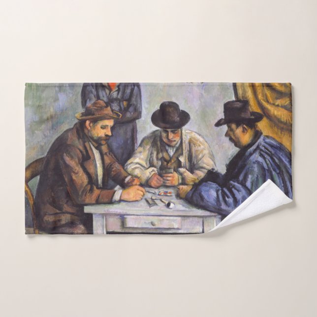 Paul Cezanne - The Card Players Bath Towel Set (Hand Towel)