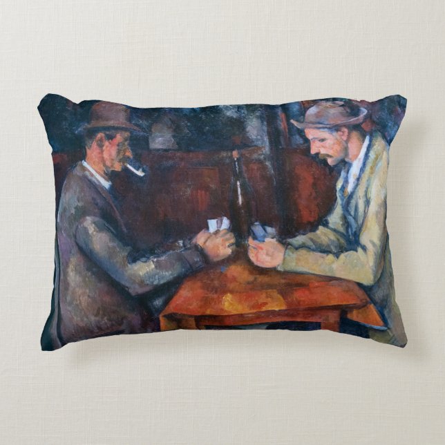 Paul Cezanne - The Card Players Decorative Cushion (Front)
