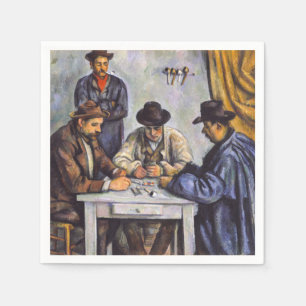 Paul Cezanne - The Card Players Napkin