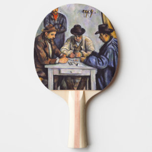 Paul Cezanne - The Card Players Ping Pong Paddle