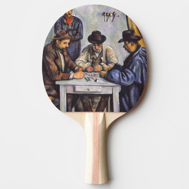Paul Cezanne - The Card Players Ping Pong Paddle (Front)