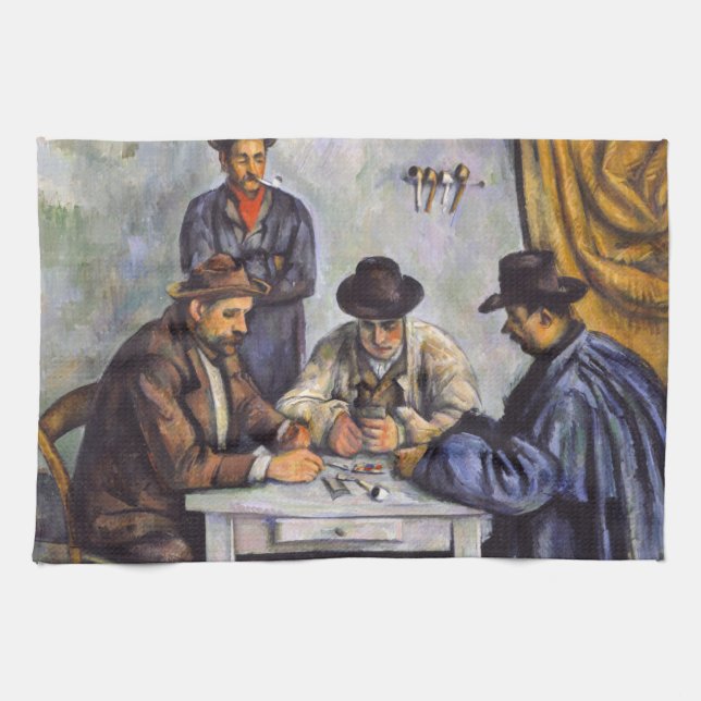 Paul Cezanne - The Card Players Tea Towel (Horizontal)