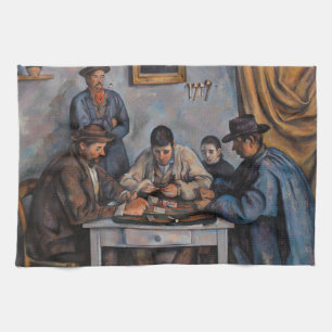 Paul Cezanne - The Card Players Tea Towel