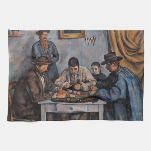 Paul Cezanne - The Card Players Tea Towel (Horizontal)