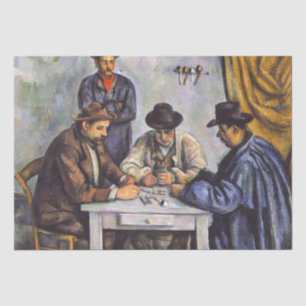 Paul Cezanne - The Card Players Tissue Paper