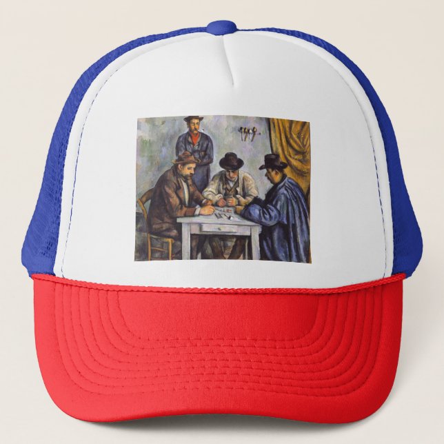 Paul Cezanne - The Card Players Trucker Hat (Front)