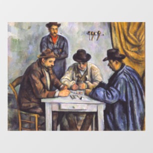 Paul Cezanne - The Card Players Window Cling