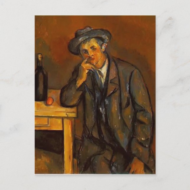 Paul Cezanne- The Drinker Postcard (Front)