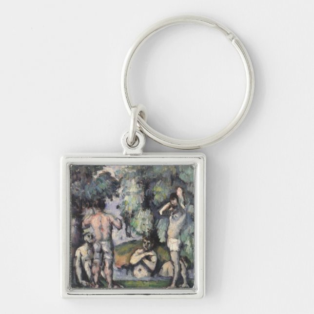 Paul Cezanne | The Five Bathers, c.1875-77 Key Ring (Front)