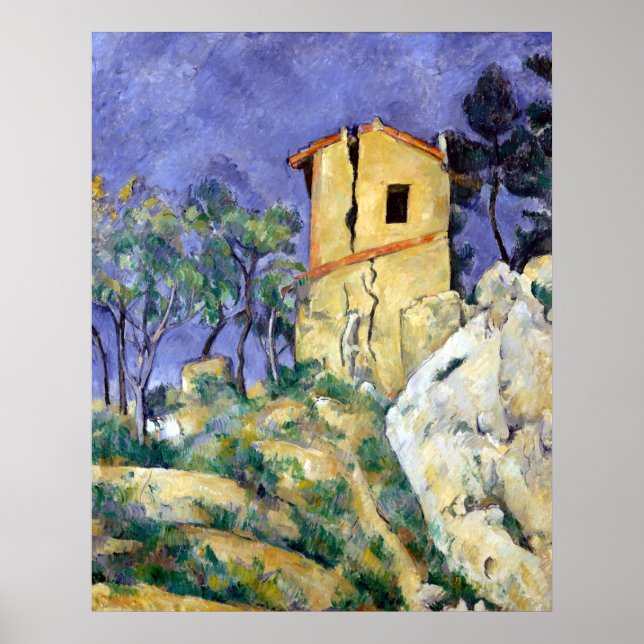 Paul Cezanne The House with the Cracked Walls Poster (Front)