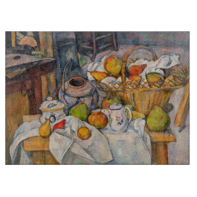 Paul Cezanne - The Kitchen Table Cutting Board (Front)
