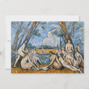 Paul Cezanne - The Large Bathers Invitation