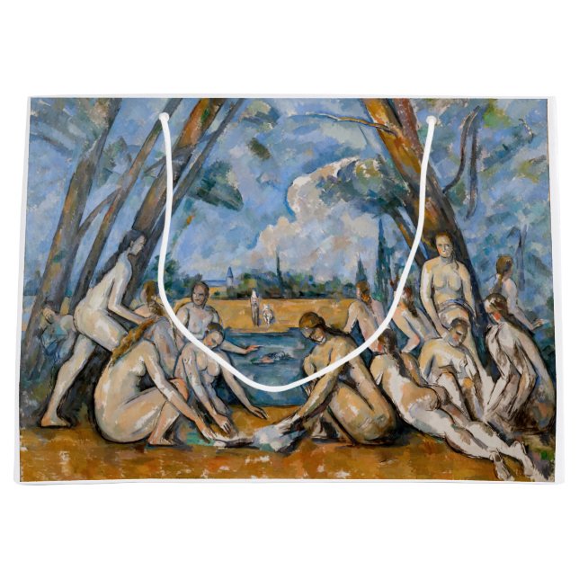 Paul Cezanne - The Large Bathers Large Gift Bag (Front)