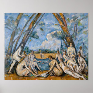 Paul Cezanne - The Large Bathers Poster