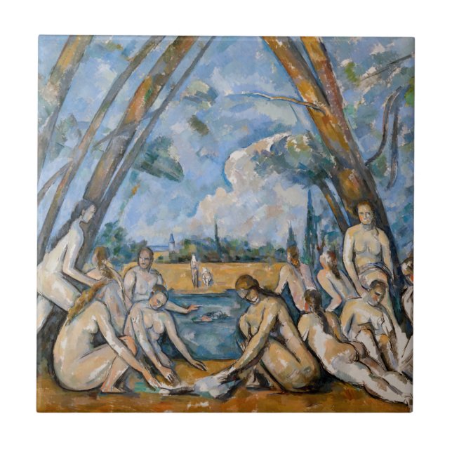 Paul Cezanne - The Large Bathers Tile (Front)