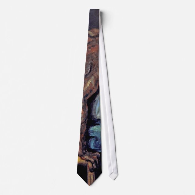 Paul Cezanne - The Negro Scipio Fine Art Painting Tie (Front)