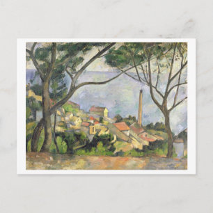 Paul Cezanne The Sea at l'Estaque, 1878 Postcard