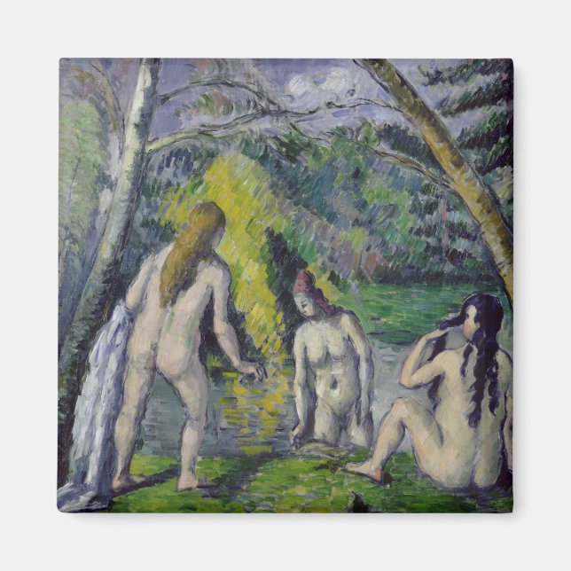Paul Cezanne | The Three Bathers, c.1879-82 Magnet (Front)