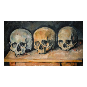 Paul Cezanne - The Three Skull Photo Print