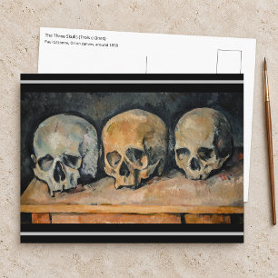 Paul Cezanne - The Three Skull Postcard