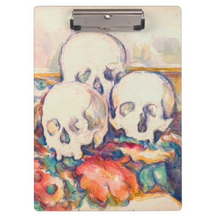 Paul Cezanne - The Three Skull Watercolor Clipboard