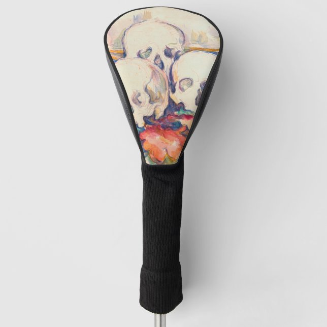 Paul Cezanne - The Three Skull Watercolor Golf Head Cover (Front)