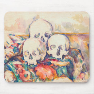 Paul Cezanne - The Three Skull Watercolor Mouse Mat