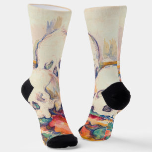 Paul Cezanne - The Three Skull Watercolor Socks