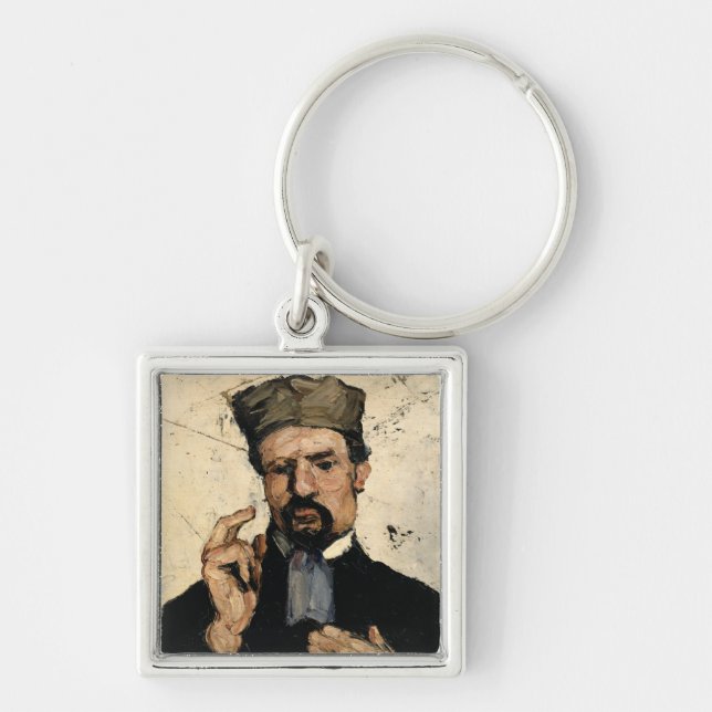Paul Cezanne | Uncle Dominique as a Lawyer, 1866 Key Ring (Front)