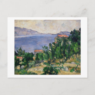 Paul Cezanne View of Mount Marseilleveyre and th Postcard