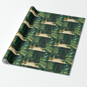 Paul Cézanne's The Avenue,Green Trees Classic Wrapping Paper