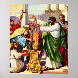 paul cures a lame man at lystra poster