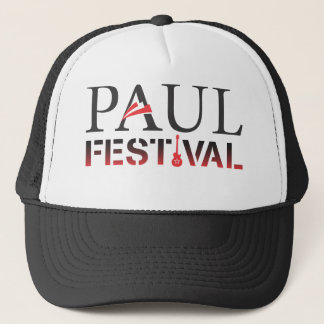 Paul Festival Black & White Trucker Hat