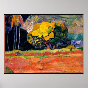 Paul Gaugin - At the Foot of the Mountain Poster