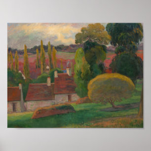 Paul Gauguin - A Farm in Brittany Poster