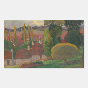 Paul Gauguin - A Farm in Brittany Rectangular Sticker