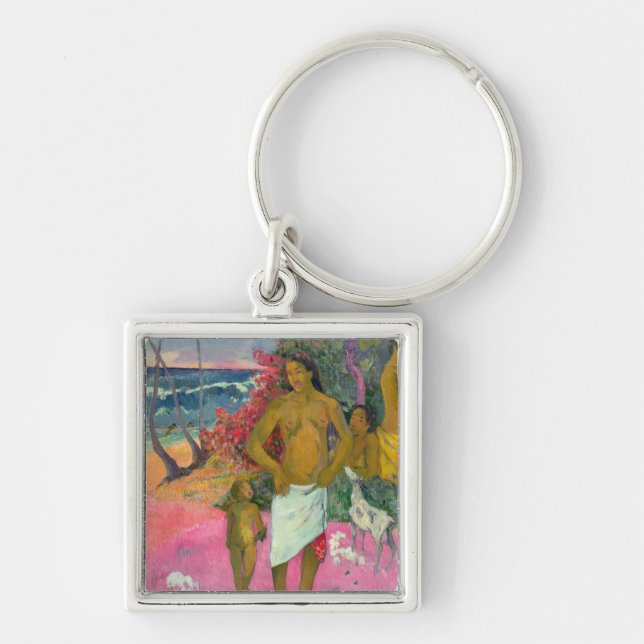 Paul Gauguin | A Walk by the Sea, 1902 Key Ring (Front)