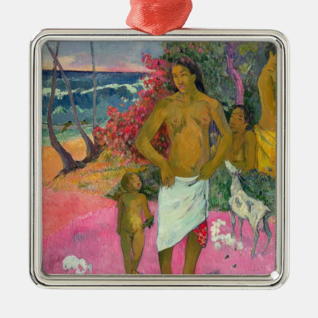 Paul Gauguin | A Walk by the Sea, 1902 Metal Tree Decoration (Front)