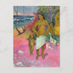 Paul Gauguin A Walk by the Sea, 1902 Postcard