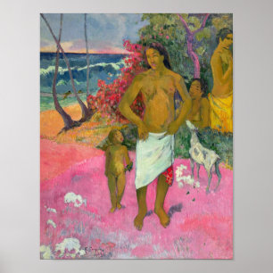 Paul Gauguin A Walk by the Sea, 1902 Poster