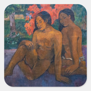 Paul Gauguin - And the Gold of Their Bodies Square Sticker