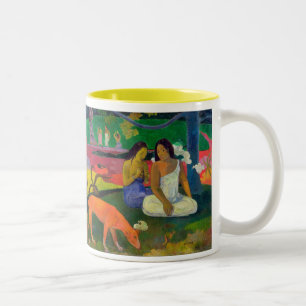Paul Gauguin   Arearea (The Red Dog), 1892 Two-Tone Coffee Mug
